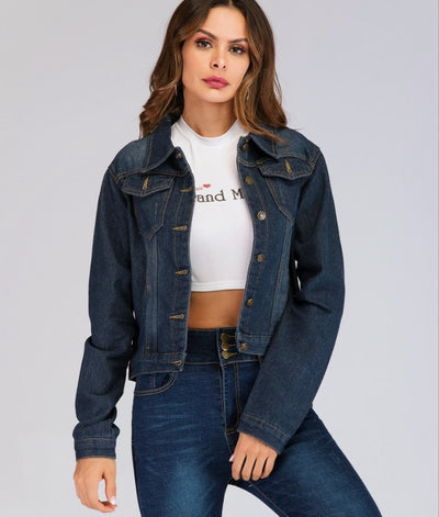 Veste En Jean Slim Pour Femme