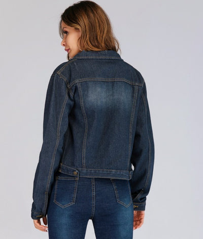 Veste En Jean Slim Pour Femme