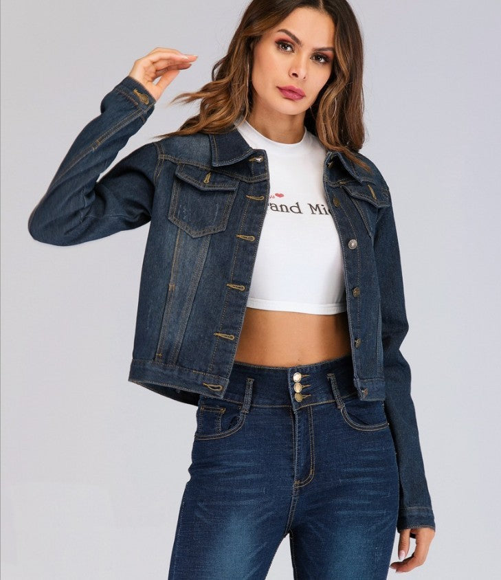 Veste En Jean Slim Pour Femme